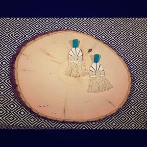 Polymer clay earring